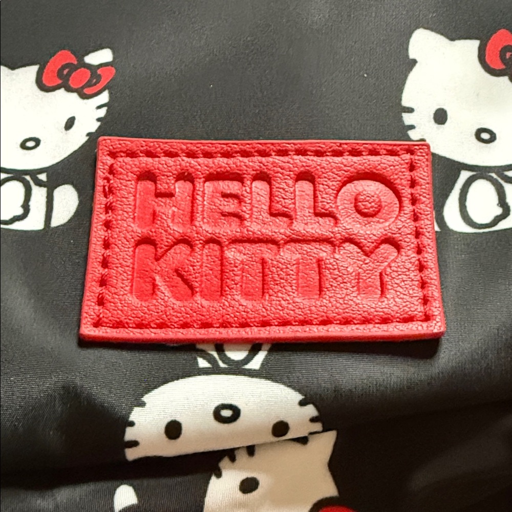 Hello Kitty Black and Red Patterned Backpack - image 2
